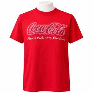 VTG Gildan X Coca-Cola Coke Always Cool SS Red Graphic Shirt L